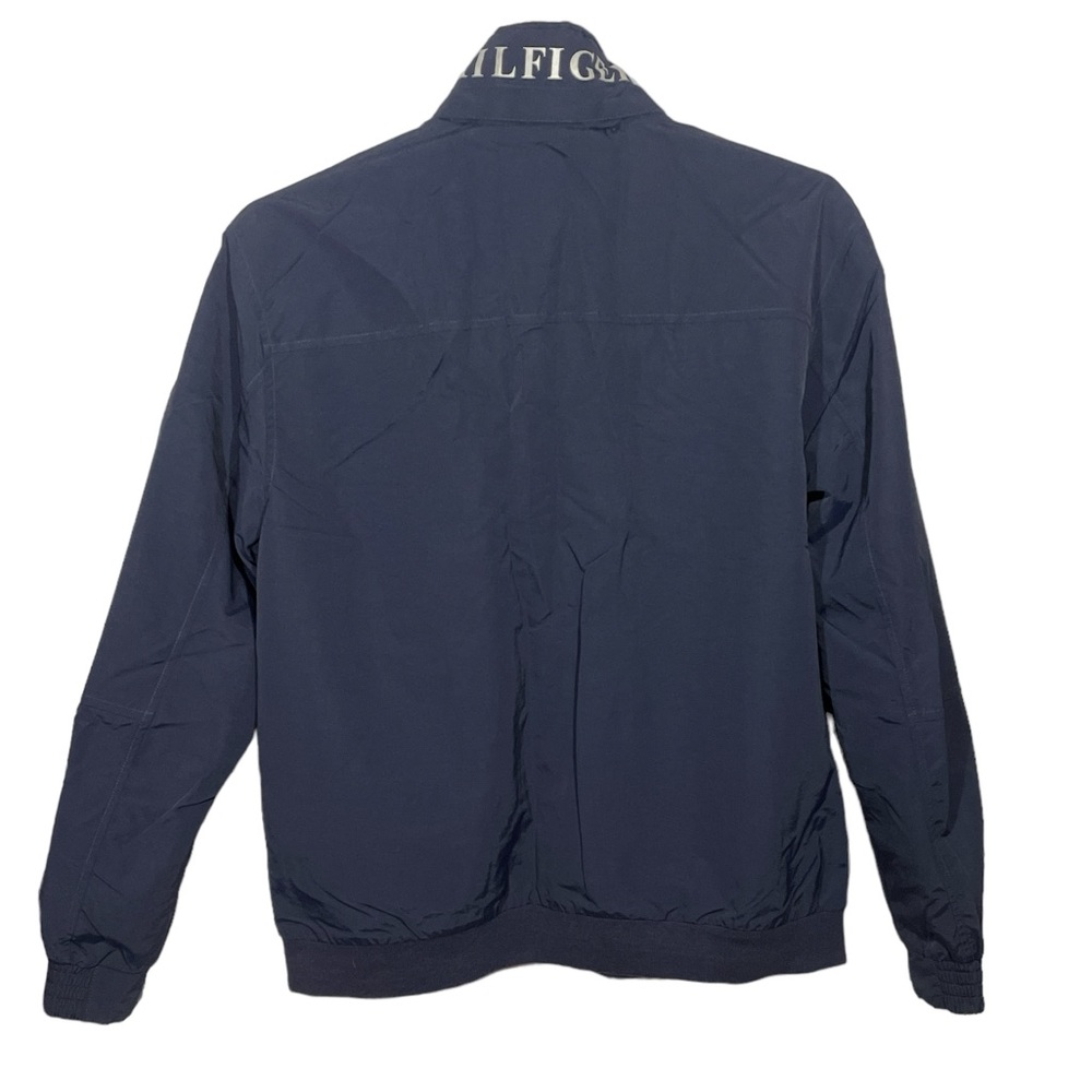 Tommy Hilfiger Navy Hidden Hood Jacket - Picture 4 of 5